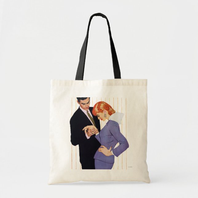 Bolso De Tela Te amo, mamá Girl (Frente)