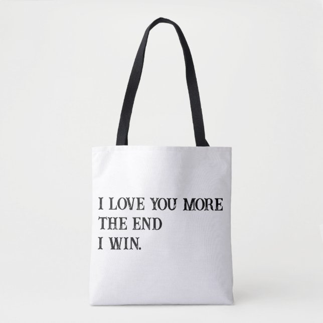 Bolso De Tela Te amo más (Anverso)