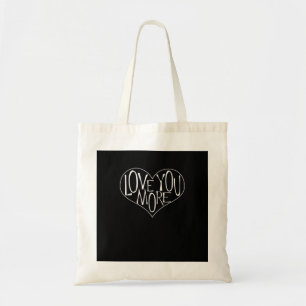 Bolso De Tela Te Amo Más Estética Refinada