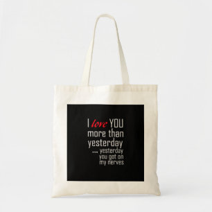 Bolso De Tela Te Amo Más Que Ayer Diseño Romántico