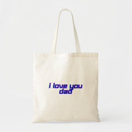 Bolso De Tela Te Amo Papá – Diseño Clásico de Agradecimiento al 