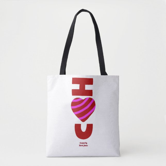 Bolso De Tela Te Amo Tote Bag (Anverso)