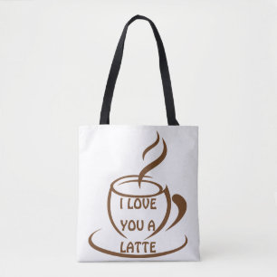 Bolso De Tela Te amo un diseño divertido romántico latente