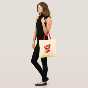 BOLSO DE TELA TE AMO VIDA