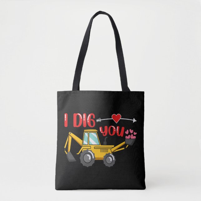 Bolso De Tela Te Cavo Backhoe Valentine (Anverso)