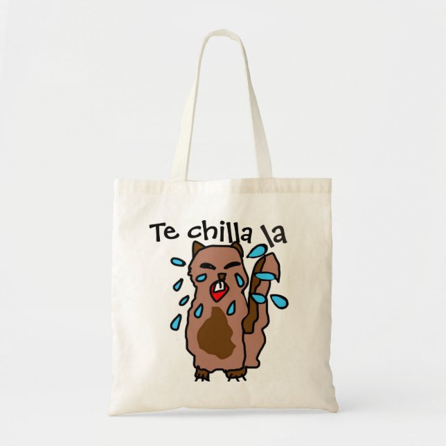 Bolso De Tela Te chilla la ardilla (Frente)