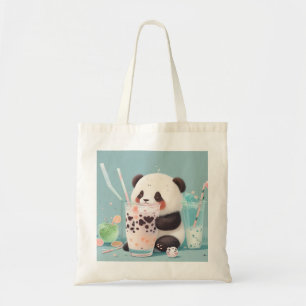 Bolso De Tela Té de burbuja de café con café, té de boba