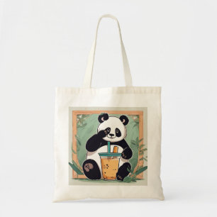 Bolso De Tela Té de burbuja de café con café, té de boba