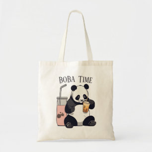 Bolso De Tela Té de burbuja de café con café, té de boba