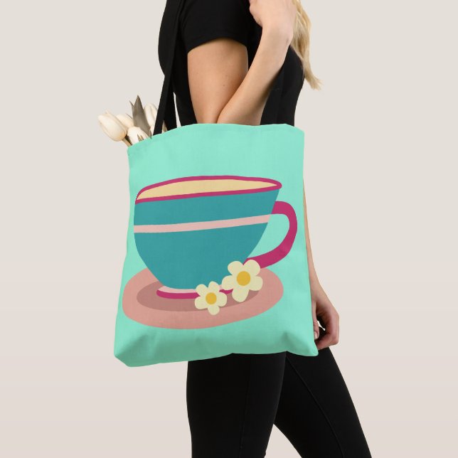 Bolso De Tela Té de Chamomile para los amantes del té (Detalle)