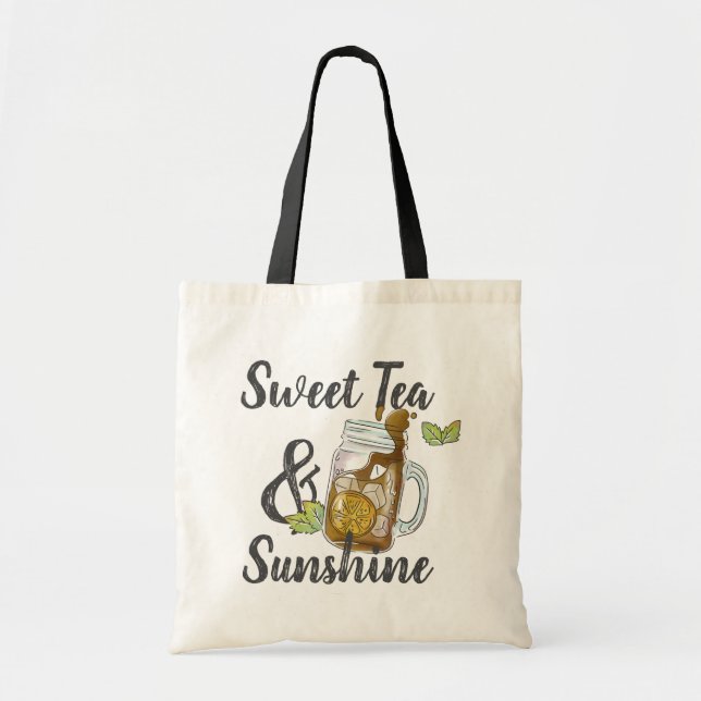Bolso De Tela Té dulce y sol (Frente)
