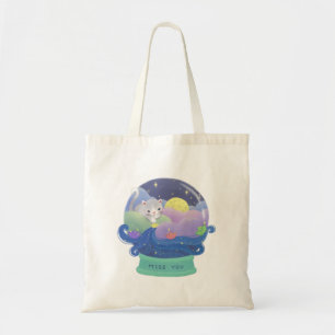 Bolso De Tela Te echo de menos los barcos de gato y papel