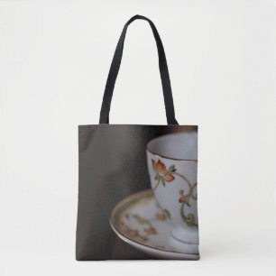 Bolso De Tela Té en el tote del chocolate