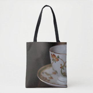 Bolso De Tela Té en el tote del chocolate