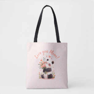 Bolso De Tela Te encanta el regalo de Día de la Madre de Panda