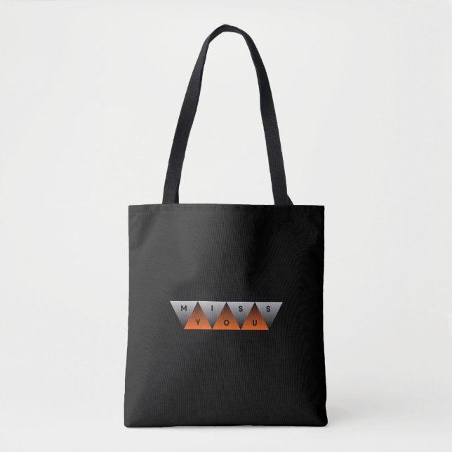 Bolso De Tela Te Extraño (Anverso)