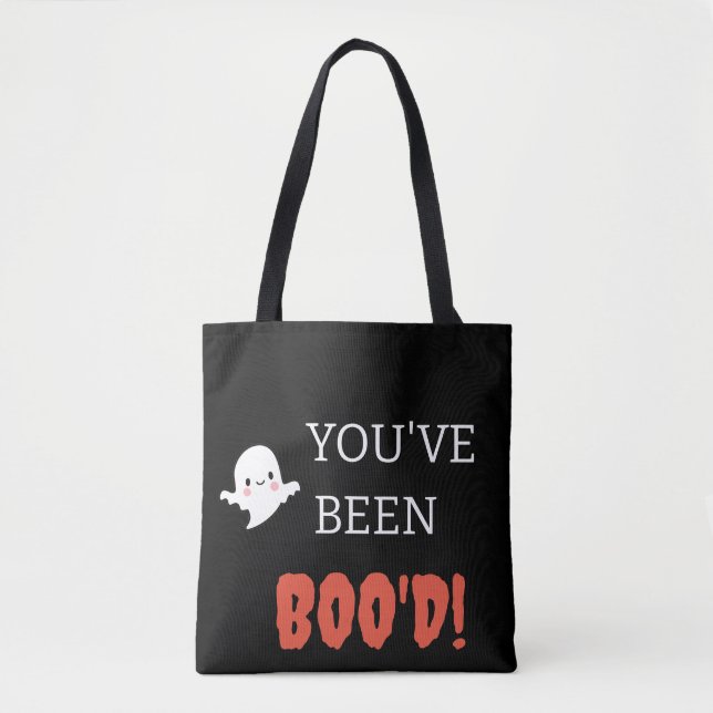 Bolso De Tela Te han boo'd Halloween lindo (Anverso)