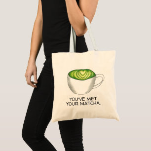 Bolso De Tela Te has encontrado con tu pareja Matcha Green Tea L