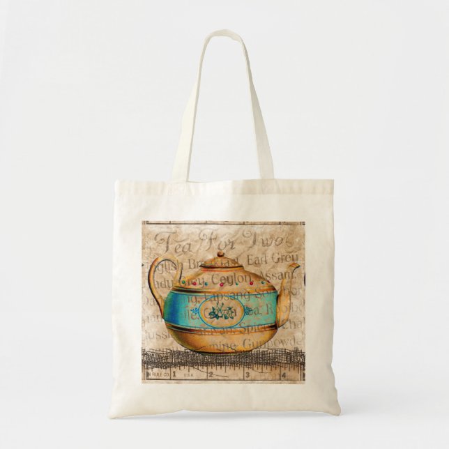 Bolso De Tela Té Pot antiguo (Frente)