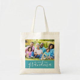 Bolso De Tela Te queremos foto de Personalizado abuela regalo de