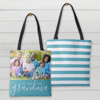 Bolso De Tela Te queremos foto de Personalizado abuela regalo de