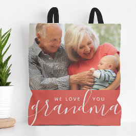 Bolso De Tela Te queremos foto de Personalizado abuela regalo de