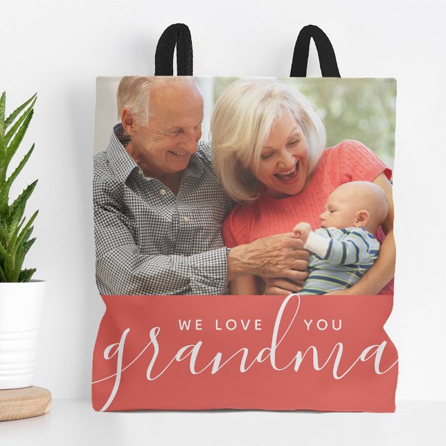 Bolso De Tela Te queremos foto de Personalizado abuela regalo de (Subido por el creador)