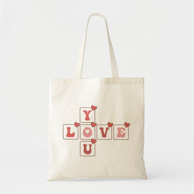 Bolso De Tela Te quiero El día de San Valentín (Frente)