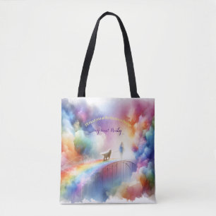 Bolso De Tela Te veré en el Puente Arcoiris