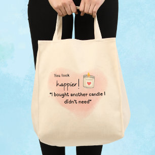 Bolso De Tela ¡Te ves más feliz! Compré otra vela