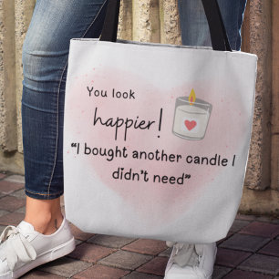 Bolso De Tela ¡Te ves más feliz! Compré otra vela