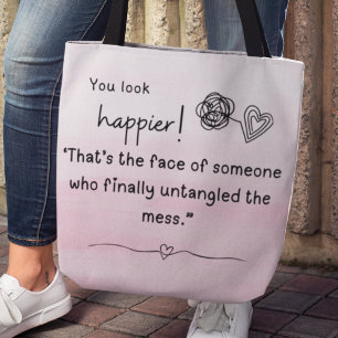 Bolso De Tela ¡Te ves más feliz! Desenredé el lío del hilo
