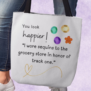 Bolso De Tela ¡Te ves más feliz! Llevaba unas secuelas a la tien