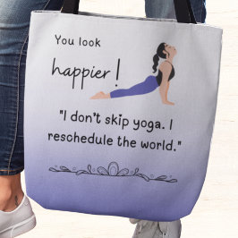 Bolso De Tela ¡Te ves más feliz! No me salto el yoga