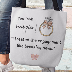 Bolso De Tela ¡Te ves más feliz! Último compromiso con las notic