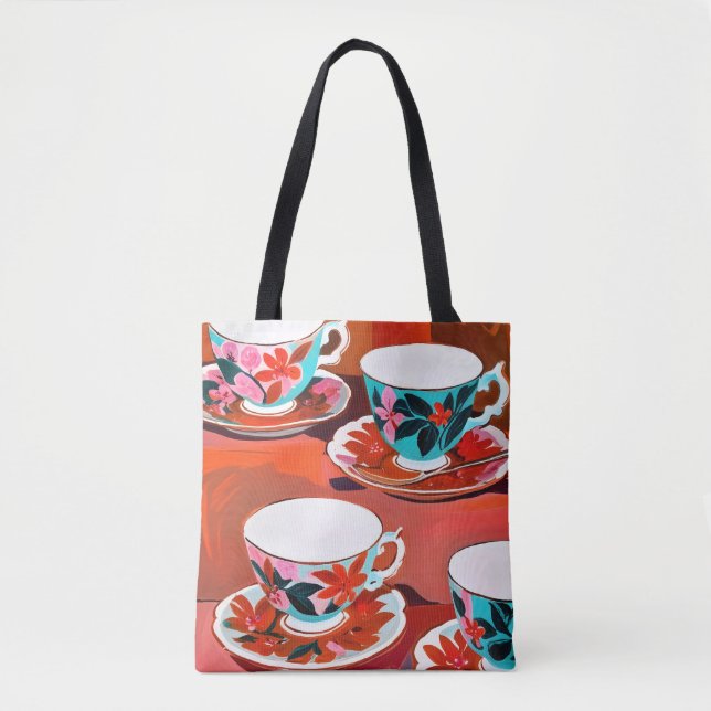 Bolso De Tela Tea Fiesta (Anverso)