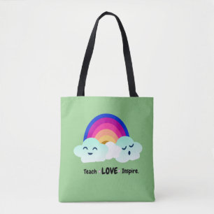 Bolso De Tela Teach Love Inspire Teacher Appreciation 