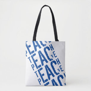 Bolso De Tela Teach Peace