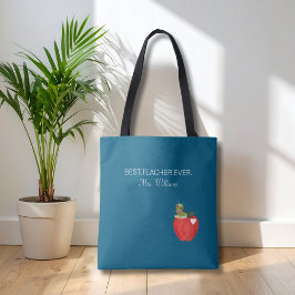Bolso De Tela Teacher Appreciation Best Teacher Ever Apple Custo