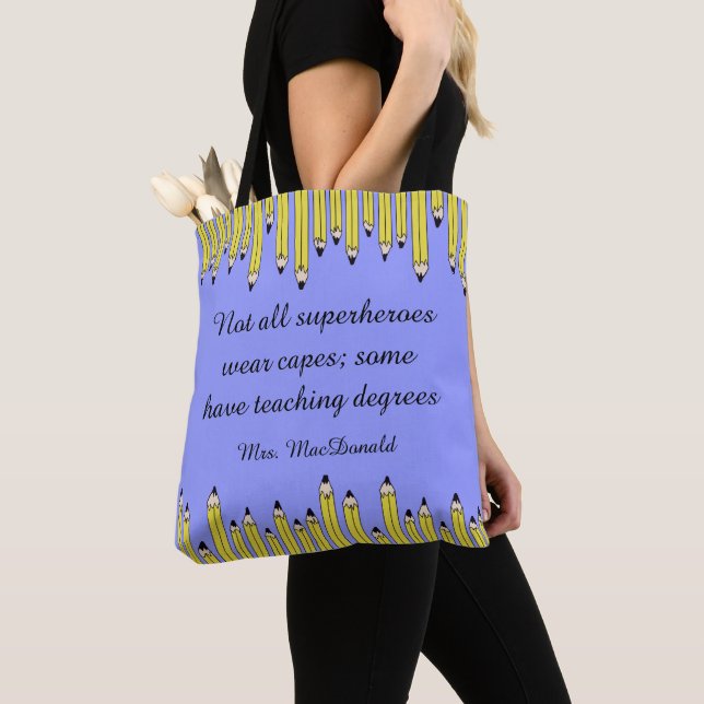 Bolso De Tela Teacher appreciation gift (Detalle)