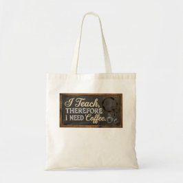 Bolso De Tela Teacher Life Chalkboard Coffee