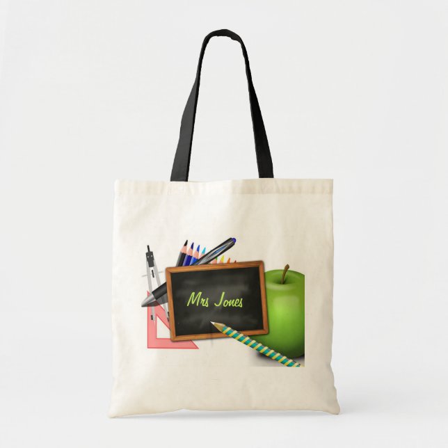 Bolso De Tela Teacher's (Frente)