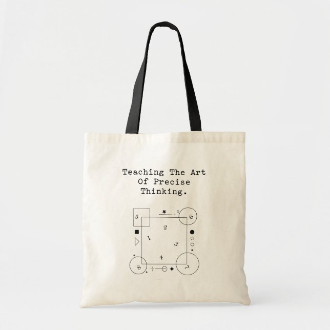Bolso De Tela Teaching Art of Precise Thinking | Math Logic (Frente)