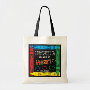 Bolso De Tela Teaching is a work of heART   Teachers
