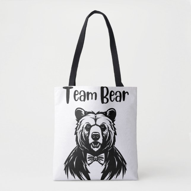 Bolso De Tela Team Bear (Anverso)