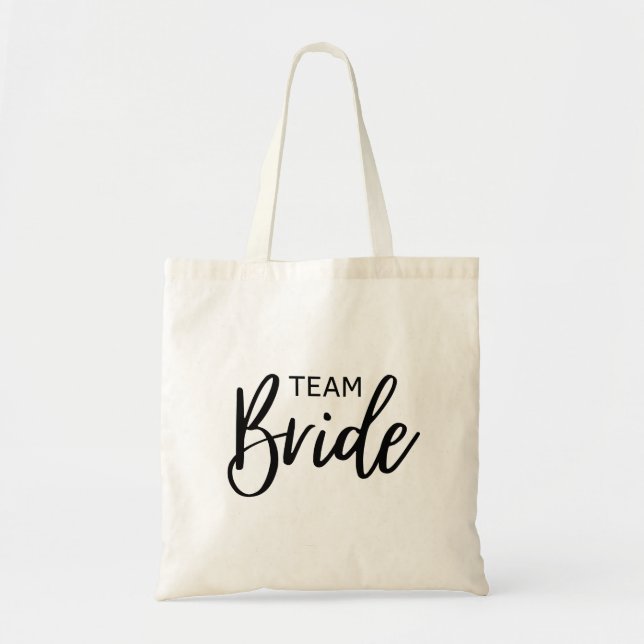Bolso De Tela Team Bride Black (Frente)