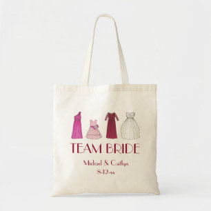 Bolso De Tela TEAM BRIDE Boda  personalizado Tote del partido de