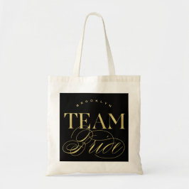 Bolso De Tela Team Brie Bachelorette Party Nombre personalizado 