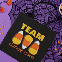 Bolso De Tela Team Candy Corn Halloween
