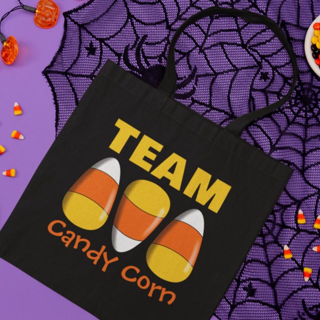 Bolso De Tela Team Candy Corn Halloween (Subido por el creador)